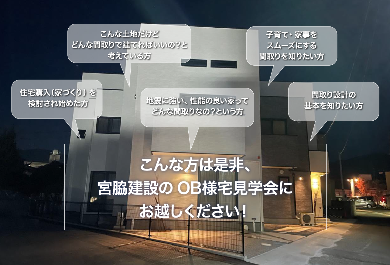 あなたのライフスタイルに合わせたかっこよくて強さと省エネにこだわった家をつくりませんか？